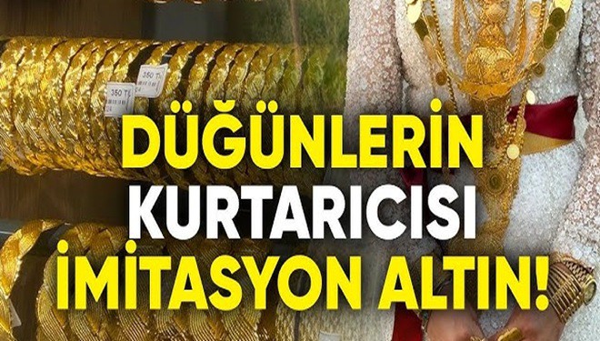 Van’da düğünlerin yeni tercihi: ’Altın görünümlü’ imitasyon setler