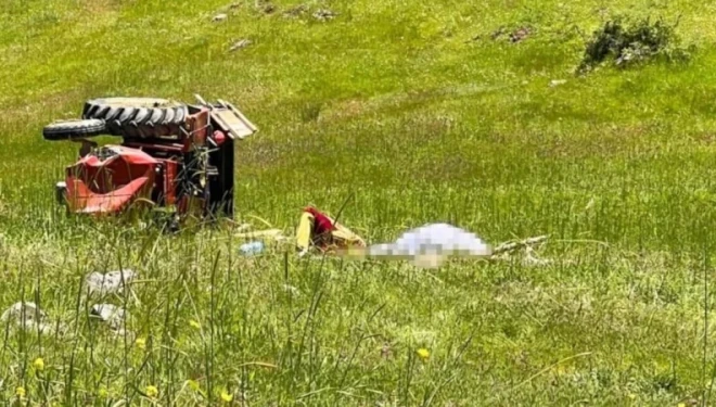 Traktörün altında kalan sürücü öldü