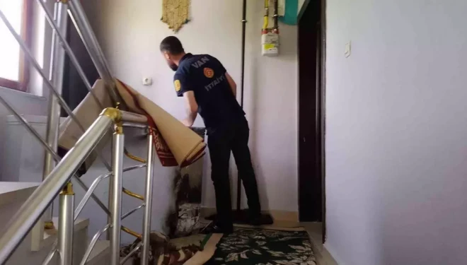 Van’da ev yangını