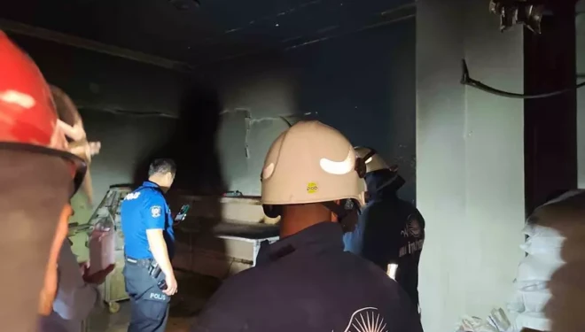 Van’ın Erciş ilçesinde iş yeri yangını