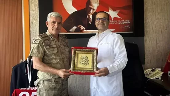 Tümgeneral Ünsal Bulut’tan Başhekim Karaman’a ziyaret 