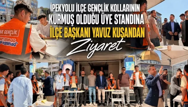 İpekyolu Gençlik Kolları üye kayıt standına yoğun ilgi