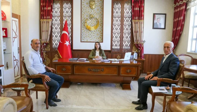 Kırk Değirmenler ve Şamran Kanalı Derneği'nden kaymakam Keser'e ziyaret