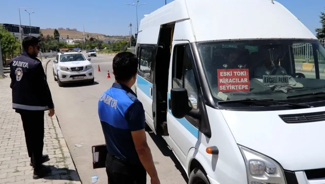 Van Edremit'te toplu taşıma araçlarına denetim