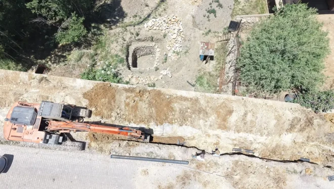 Başkale'de 3 milyon TL'lik altyapı yatırımında sona gelindi