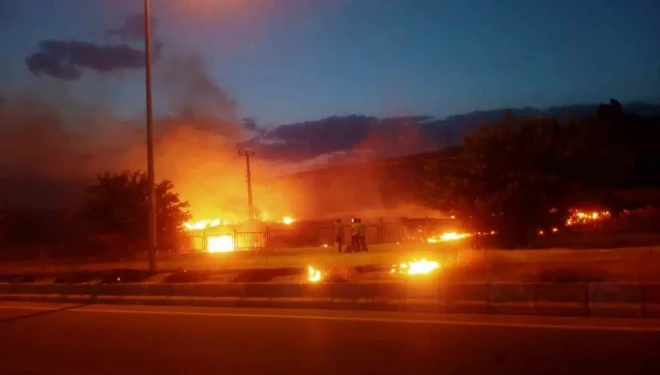 Van’da çıkan yangın paniğe neden oldu