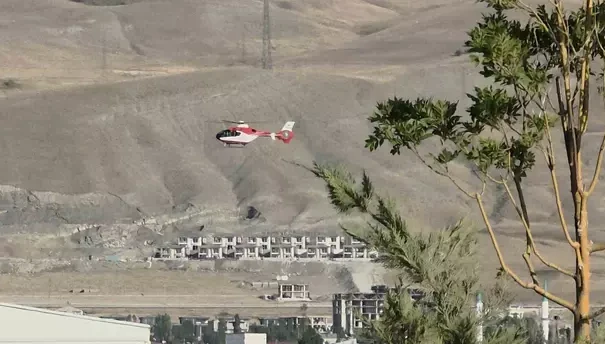 Hamile kadın ambulans helikopter ile Van’a getirildi