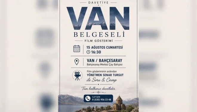 Bahçesaray'da belgesel film gösterimi