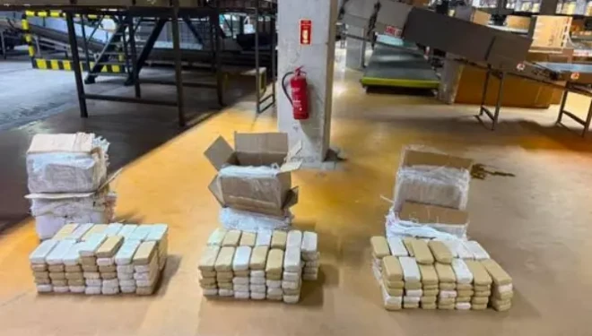 Kargo takip merkezinde 109 kilo uyuşturucu ele geçirildi: 1 tutuklama