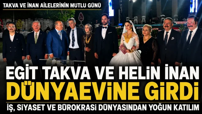 Takva ve İnan ailelerinin mutlu günü