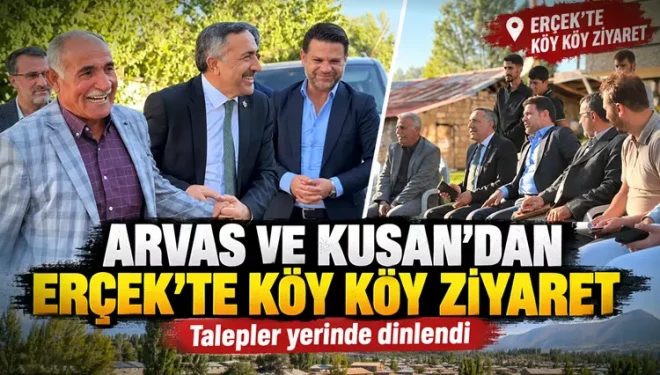 Arvas ve Kuşan’dan Erçek’te köy köy ziyaret