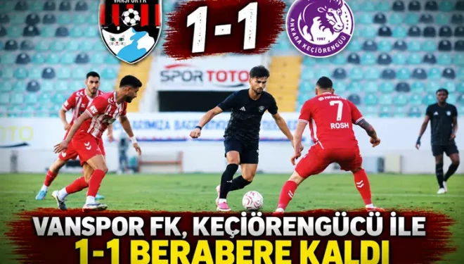 Vanspor 1-1 Ankara Keçiörengücü (Maç Özeti İzle)