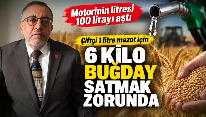 Bedirhanoğlu: Çiftçi 1 litre mazot için 6 kilo buğday satmak zorunda