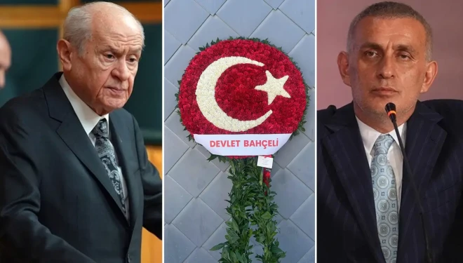 Devlet Bahçeli'den, İbrahim Hacıosmanoğlu'na 'yalnız değilsin' çiçeği