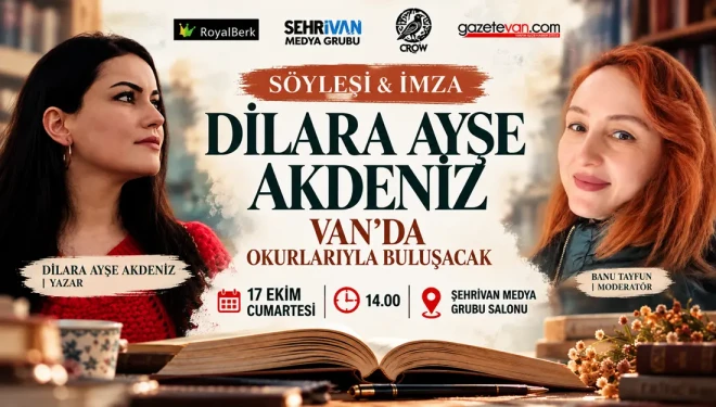 Dilara Ayşe Akdeniz, Van’da okurlarıyla buluşacak