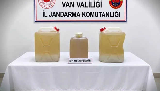 Van’da 34 kilo sıvı metamfetamin ele geçirildi