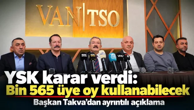 YSK karar verdi: Bin 565 üye oy kullanabilecek