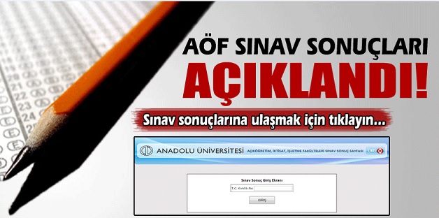 AÖF sınav sonuçları açıklandı Aöf Vize Ara Sınav Sonuçları