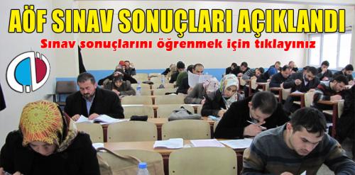 Açıköğretim sınav sonuçları açıklandı (AÖF Sınav Sonuçları)