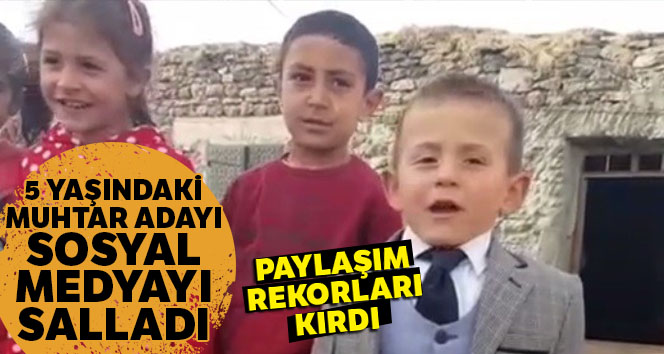 Beş yaşındaki muhtar adayından ikinci video