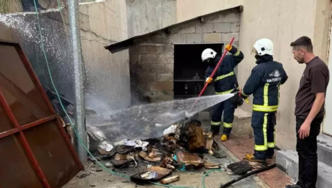 Van Tekstilkent’te yangın paniği