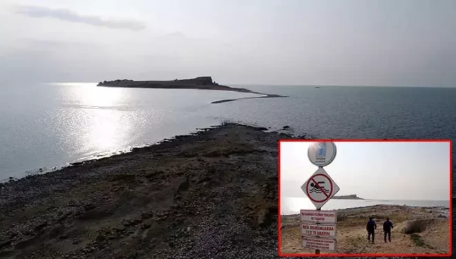 Çarpanak Adası'nda ortaya çıkan antik yola, olası boğulma vakalarına karşı...