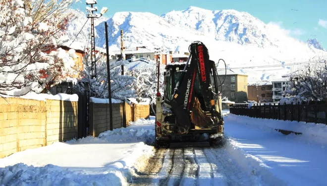 İpekyolu Belediyesi’nden Yoğun Kar Mesaisi