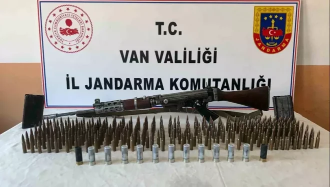 Erciş’te Belçika yapımı uzun namlulu silah ele geçirildi