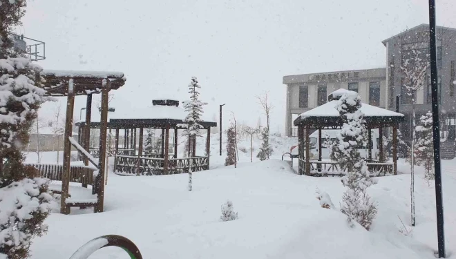 Başkale’de kar yağışı