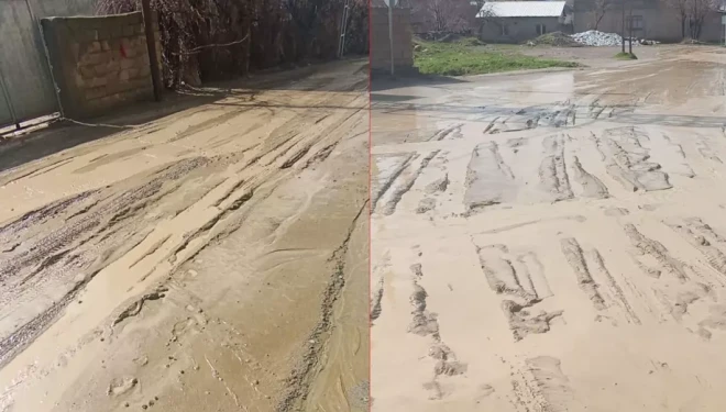 Van’da sağanak etkili oldu: Mahalle çamur ve suyla kaplandı