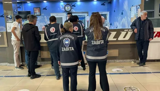 Van’da bayram öncesi otobüs terminallerinde bilet denetimi
