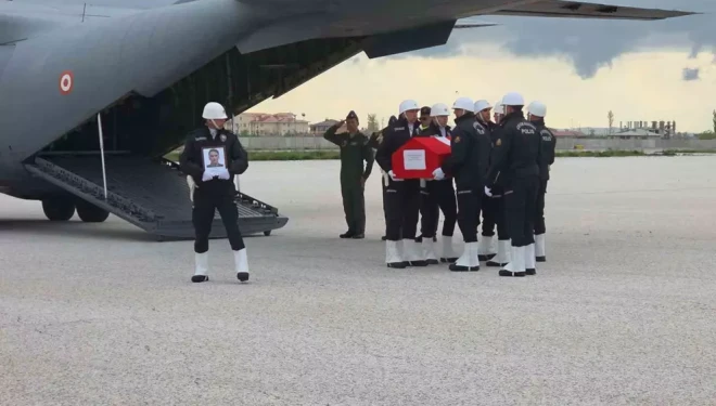 Şehit polis memurunun cenazesi Van’a getirildi