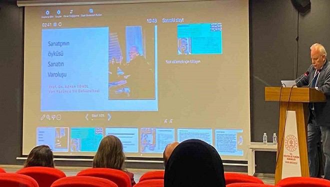Prof. Dr. Adnan Tönel ‘Sanatın Varoluşu’nu anlattı