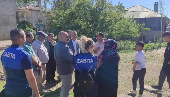 Van'daki mahallelerde ahırlar için saha çalışması