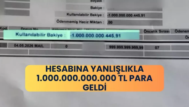 Banka hesabına 1 Trilyon TL geldi! Hayatı kabusa döndü