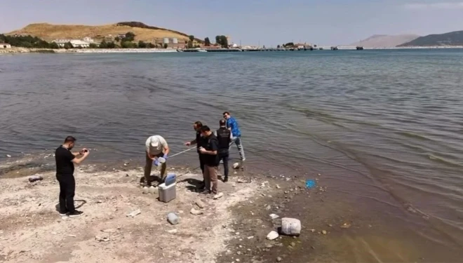Van Gölü'nden numune alındı