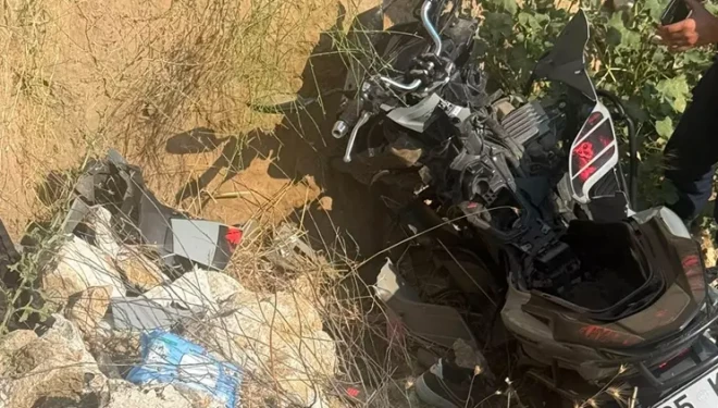 Şarampole devrilen motosikletin sürücüsü yaşamını yitirdi