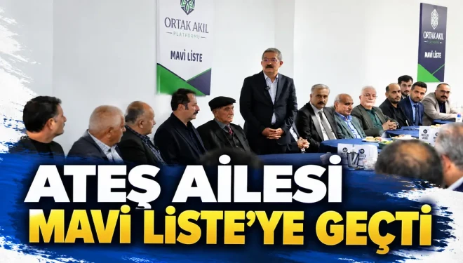 Van TSO seçimlerinde Ateş ailesinden Mavi Liste'ye destek