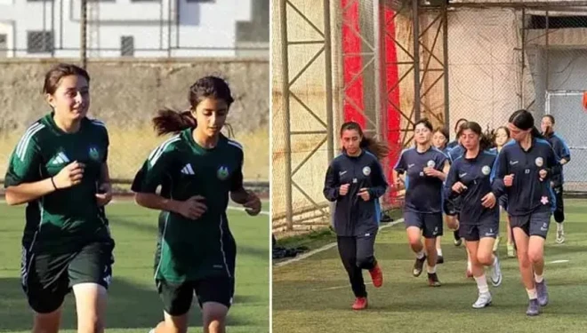 Yüksekovalı futbolcu kız kardeşlerin hedefi milli forma