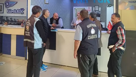 Büyükşehir Belediyesi'nden Van otogarından denetim