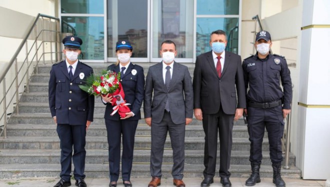 Kaymakam Türkman’dan kahraman polislere ziyaret