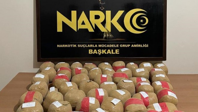 Başkale’de 52 kilogram 165 gram eroin ele geçirildi