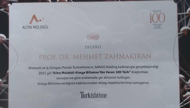 Prof. Dr. Mehmet Zahmakıran’dan bir başarı daha