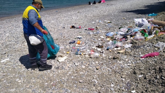 Tuşba Belediyesinden sahil temizliği