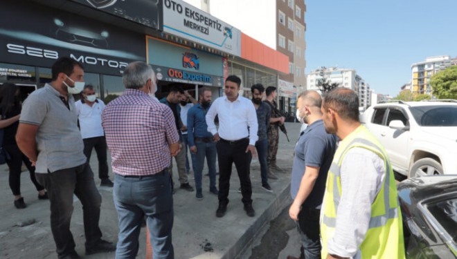 Sıhke Caddesi'nde yenileme çalışmaları sürüyor