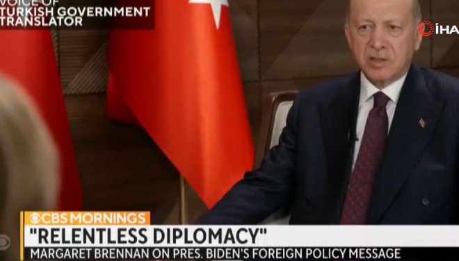 Cumhurbaşkanı Erdoğan, CBS televizyonuna konuştu
