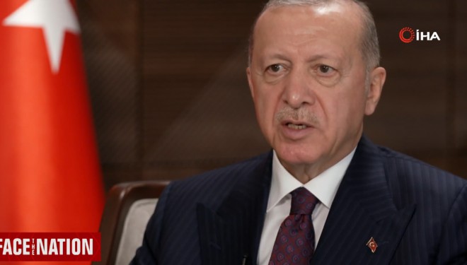 Erdoğan, Amerikan CBS kanalına önemli açıklamalarda bulundu