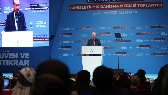 Cumhurbaşkanı Erdoğan, Eskişehir AK Parti İl Danışma toplantısında konuştu