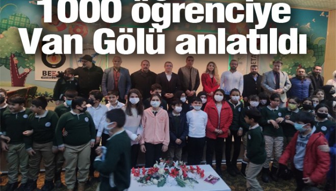 1000 öğrenciye Van Gölü anlatıldı