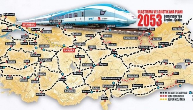 Türkiye’nin 2053 ulaşım planında Van’a hızlı tren yok!